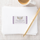 Royal Princess Crown Baby Matching Address Label (Insitu)