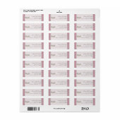Royal Princess Crown Baby Matching Address Label (Full Sheet)