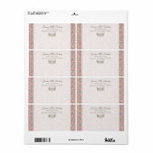 Royal Princess Crown Baby Matching Address Label (Full Sheet)