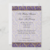 Royal Princess Crown Baby shower Kaart (Achterkant)