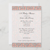 Royal Princess Crown Baby shower Kaart (Achterkant)