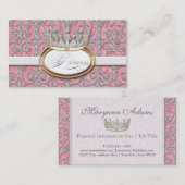 Royal Princess Crown Beauty Pageant-testant Visitekaartje (Voorkant / Achterkant)