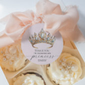 Royal Princess Crown Girl Verjaardagsfeestje Bedankjes Labels