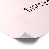 Royal Princess Crown Girl Verjaardagsfeestje Poster (Hoek)