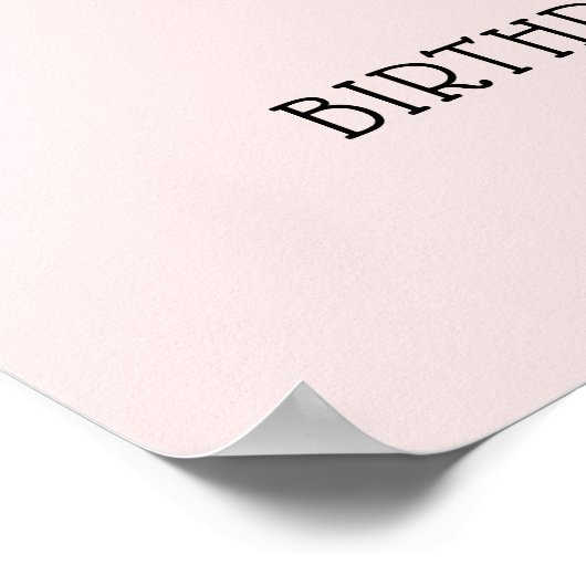 Royal Princess Crown Girl Verjaardagsfeestje Poster (Hoek)