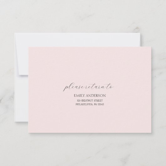 Royal Princess Crown Girl Verjaardagsfeestje RSVP Kaartje (Achterkant)