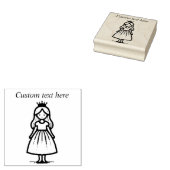 Royal Princess Customizable Rubber Stamp Rubberstempel (Gestempeld)