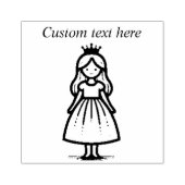 Royal Princess Customizable Rubber Stamp Rubberstempel (Afrduk)