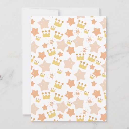  Royal Princess-feestuitnodigingen Kaart (Achterkant)