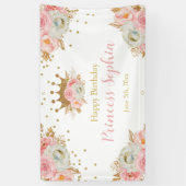 Royal Princess Floral pink banner backdrop (Verticaal)