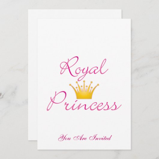 Royal Princess Kaart (Voorkant / Achterkant)