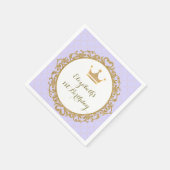 Royal Princess Lavender Paarse gouden verjaardag Servet (Hoek)