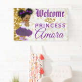 Royal Princess Paars|Gold Elegant Welcome Spandoek (Insitu)