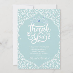 Royal Princess Party Bedankkaart