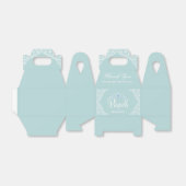 Royal Princess Party Blauw Bedankdoosjes (Uitgevouwen)