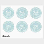 Royal Princess Party Dank u Ronde Sticker (Vel)