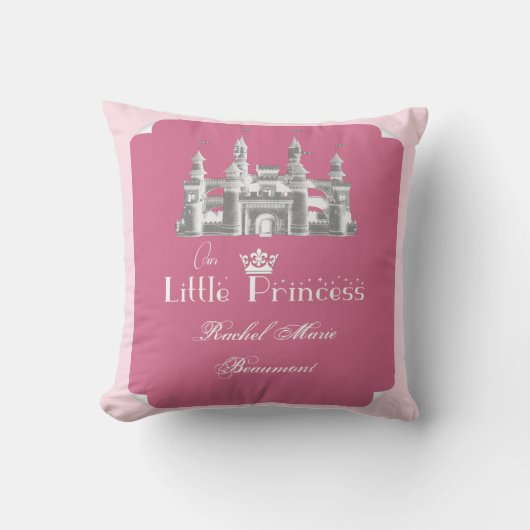 Royal Princess Pink Baby Girl Keepomwille Pillow Kussen (Voorkant)