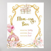 Royal Princess Pink Carriage Momosa Bar Poster (Voorkant)