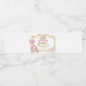 Royal Princess Pink Pumpkin Carriage Bottle Label Waterfles Etiket (Enkel label)