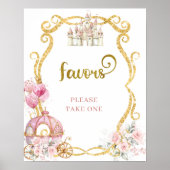 Royal Princess Pink Pumpkin Carriage geeft de voor Poster (Voorkant)