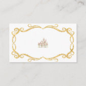 Royal Princess Pink Pumpkin Carriage Luier Raffle Informatiekaartje (Achterkant)