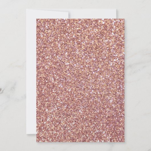 Royal Princess Roos Gouden Glitter Aqeeqah | Aqiqa Kaart (Achterkant)