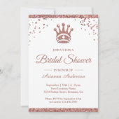 Royal Princess Roos Gouden Glitter Vrijgezellenfee Kaart (Voorkant)