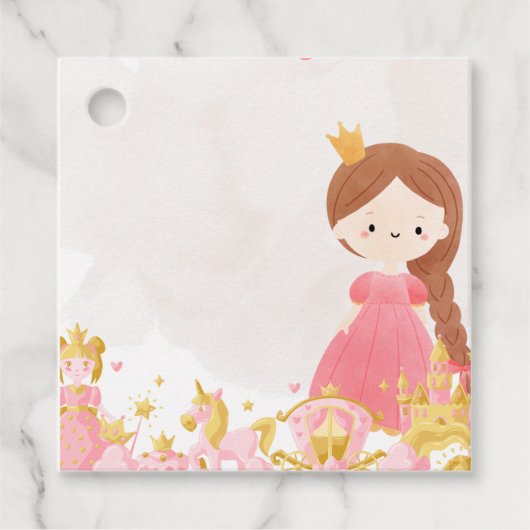 Royal Princess verjaardagsfeestje Bedankjes Labels (Voorkant)