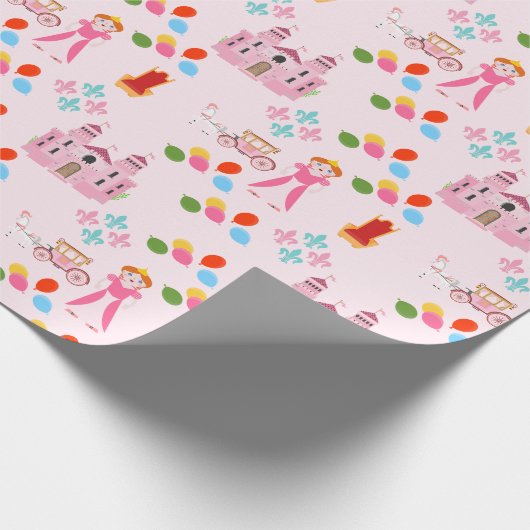 Royal Princess verjaardagsfeestje Cadeaupapier (Hoek)