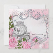 Royal Princess verjaardagsfeestje Kaart (Achterkant)