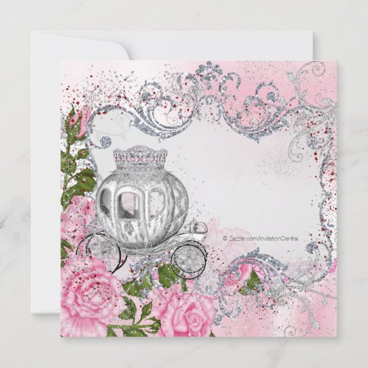 Royal Princess verjaardagsfeestje Kaart (Achterkant)