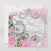 Royal Princess verjaardagsfeestje Kaart (Voorkant)