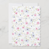 Royal Princess verjaardagsfeestje uitnodigen Kaart (Achterkant)