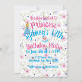 Royal Princess verjaardagsfeestje uitnodigen Kaart (Voorkant)