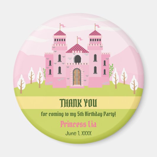 Royal Princess verjaardagsfeestje voor meisjes Magneet (Voorkant)