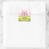 Royal Princess verjaardagsfeestje voor meisjes Vierkante Sticker (Tas)