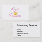 Royal Princess Visitekaartje (Voorkant / Achterkant)