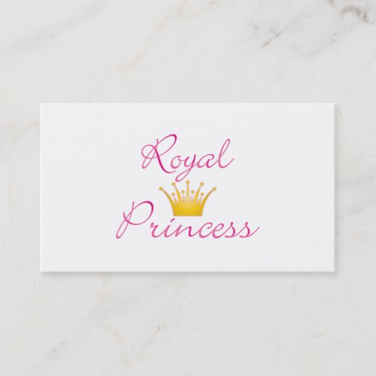 Royal Princess Visitekaartje (Voorkant)