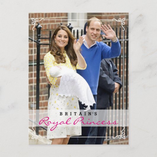 Royal Princess - William & Kate Briefkaart (Voorkant)