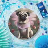 Royal Pug: De Prinses Sprookje van Betoverde Rijke Papieren Bordje (Feest)