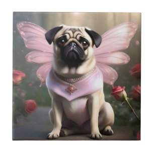 Royal Pug: De Prinses Sprookje van Betoverde Rijke Tegeltje