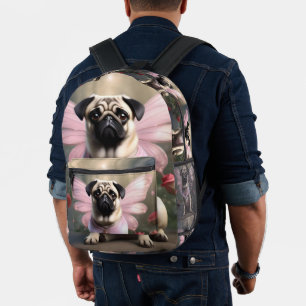 Royal Pug: De Prinsesfee van de Betoverde Rijken Bedrukte Rugzak