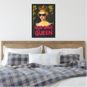 Royal Punk Graffiti Queen Canvas Kunstdruk Afdruk (Insitu (Slaapkamer))