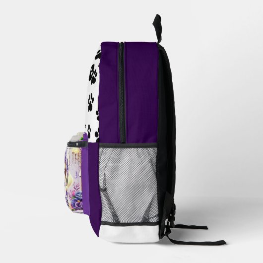 Royal Puppy Fairytale – De droom van een prinses Bedrukte Rugzak (Rechts)