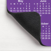 Royal Purple and White 2026 Calendar Muismat (Hoek)