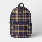 Royal Purple  Soft Gold Neutral White Washington  Bedrukte Rugzak (Voorkant)