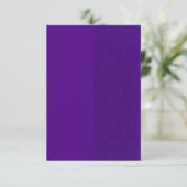 Royal Purple Split‑Glitter Response Card - Aangepa RSVP Kaartje (Staand voorkant)