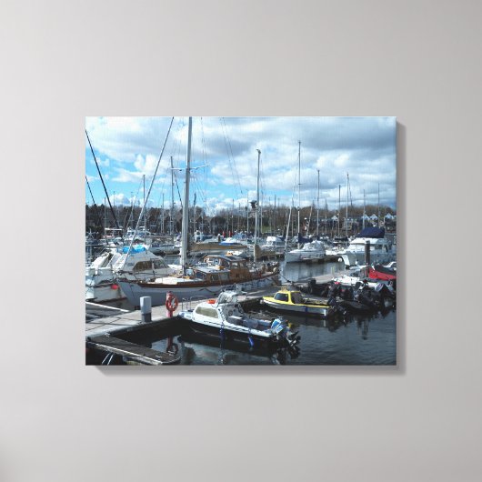 Royal Quays Marina Tyneside Canvas Afdruk (Voorkant)