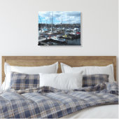Royal Quays Marina Tyneside Canvas Afdruk (Insitu (Slaapkamer))
