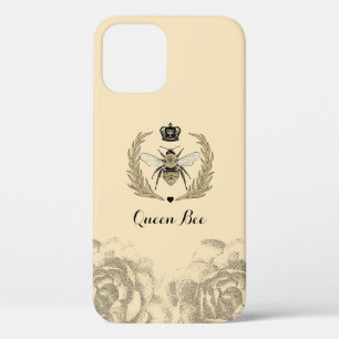 Royal Queen Bee Laurel Wreath  Floral Cream Case-Mate iPhone Case